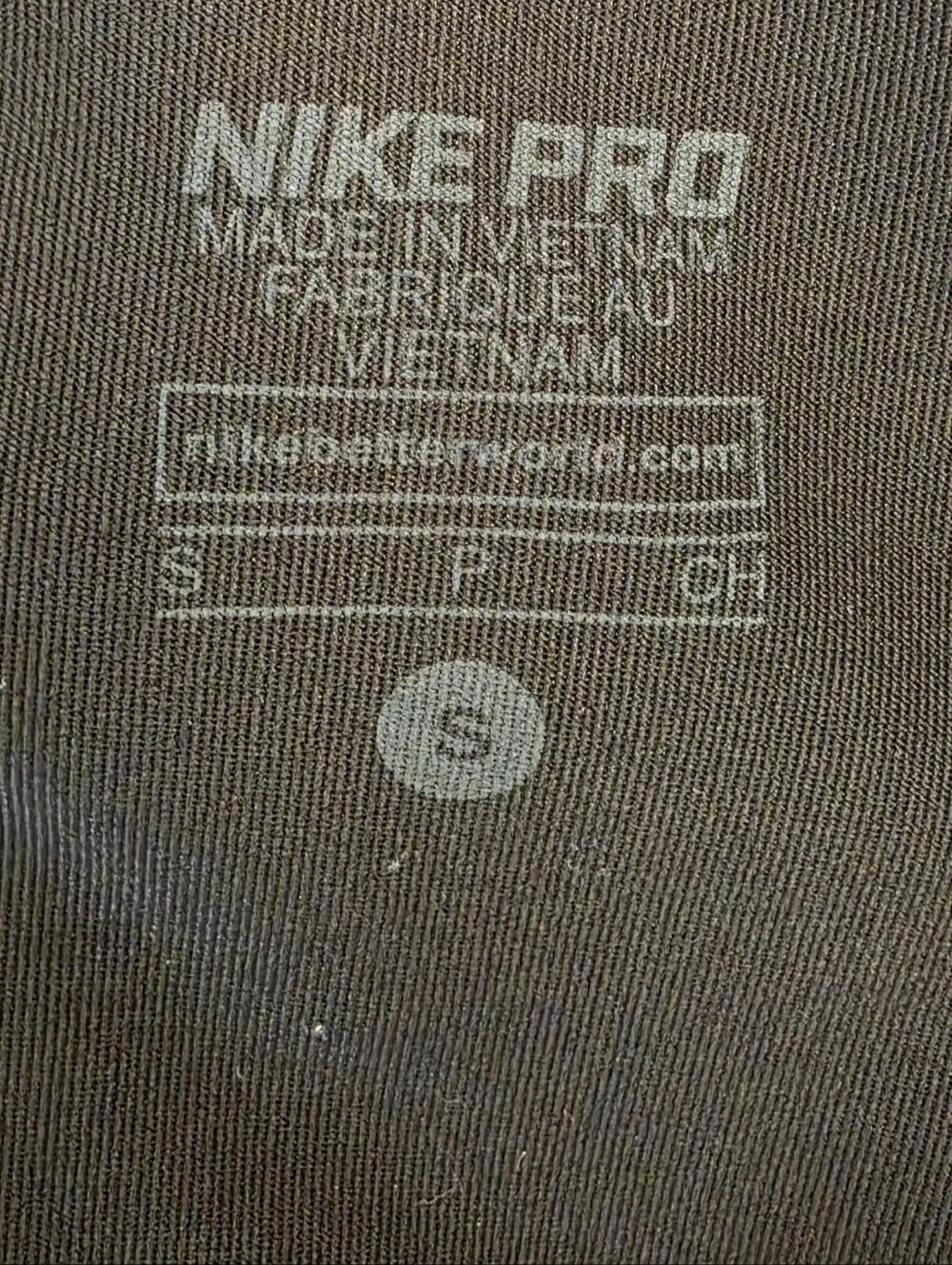 Nike Pro Black Graphic Logo Compression Shorts - Size Small